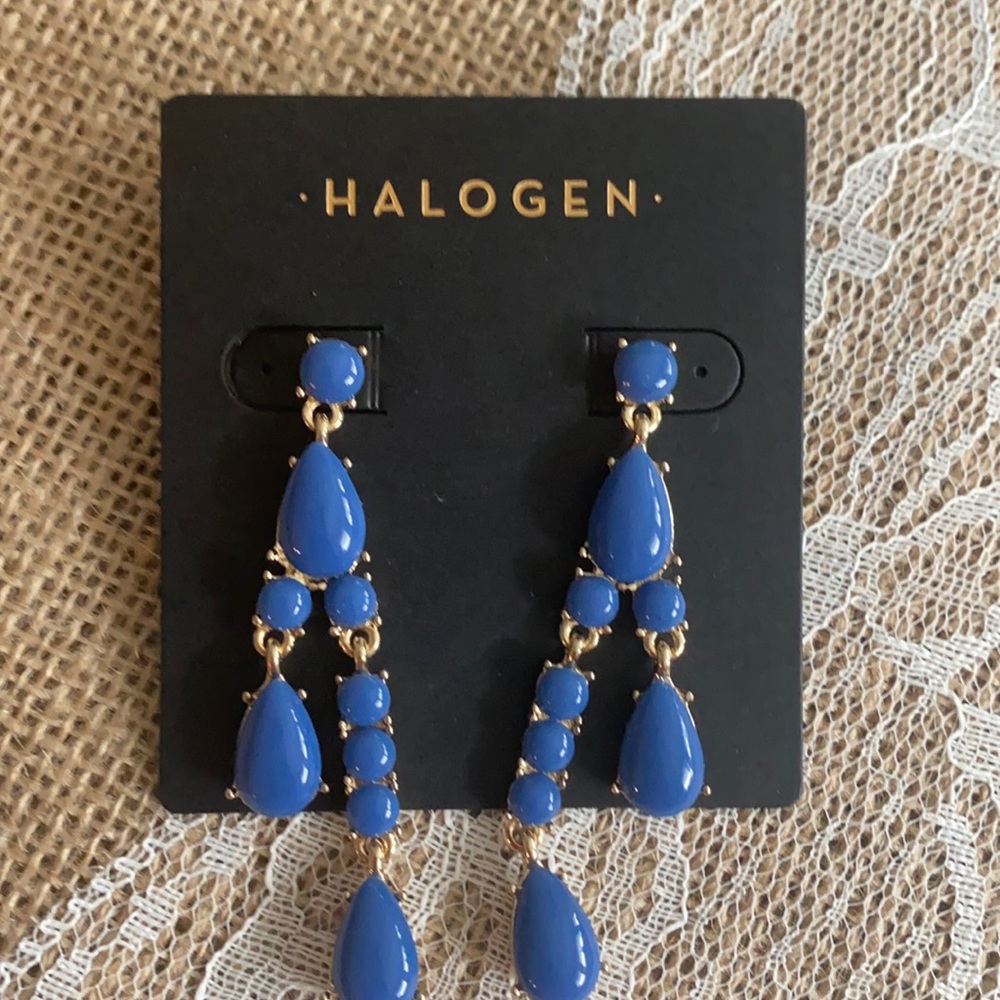 NET Halogen chandelier earrings